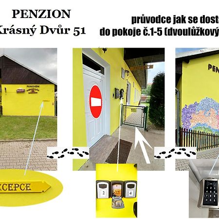 Penzion Krásný Dvůr Krasny Dvur Exterior foto